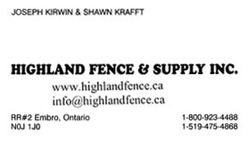Highland Fence & Supply Inc.