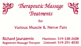 Theraputic Massage Treatments