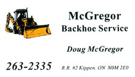 McGregor Backhoe Service