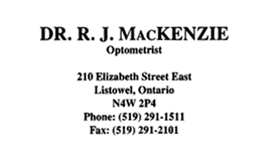 Dr. R. J. MacKenzie (Optometrist)