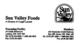 Sun Valley Foods