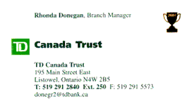 TD Canada Trust (Rhonda Donegan)