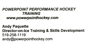 Powerpoint Performance Hockey Training