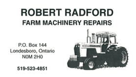 Robert Radford Farm Machinery Repairs