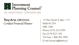 Investment Planning Counsel (Tony Arts)
