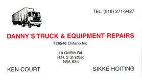 Danny's Truck & Equipment Repairs
