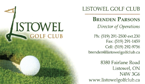Listowel Golf Club - Brenden Parsons