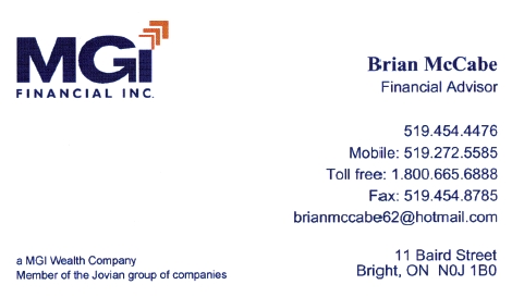 MGI Financial Inc. - Brian McCabe