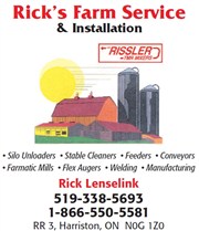Rick's Farm Service & Installation - Rick Lenselink