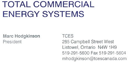 Total Commercial Energy Systems - Marc Hodgkinson