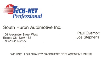 Tech-Net Professional - South Huron Automotive Inc.