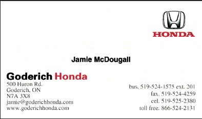 Goderich Honda - Jamie McDougall