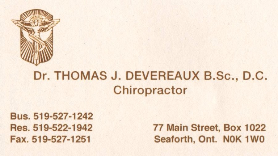 Dr. Thomas J. Devereaux, Chiropractor