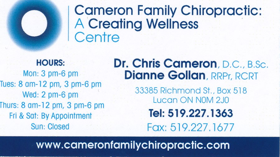 Cameron Family Chiropractic: A Creating Wellness Centre