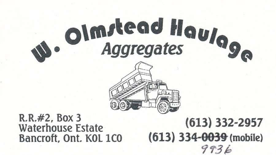 W. Olmstead Haulage Aggregates