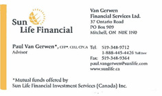 Paul Van Gerwen - Sun Life Financial