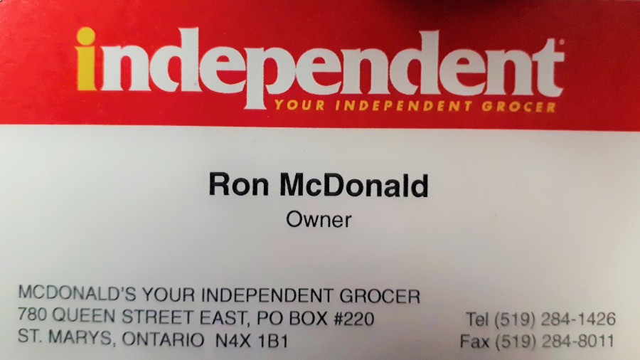 Ron McDonald - Independent