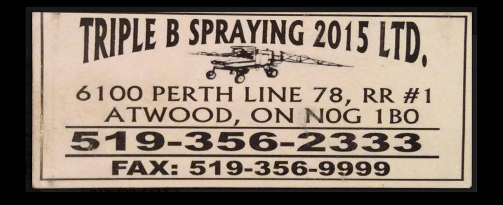 Triple B Spraying 2015 Ltd